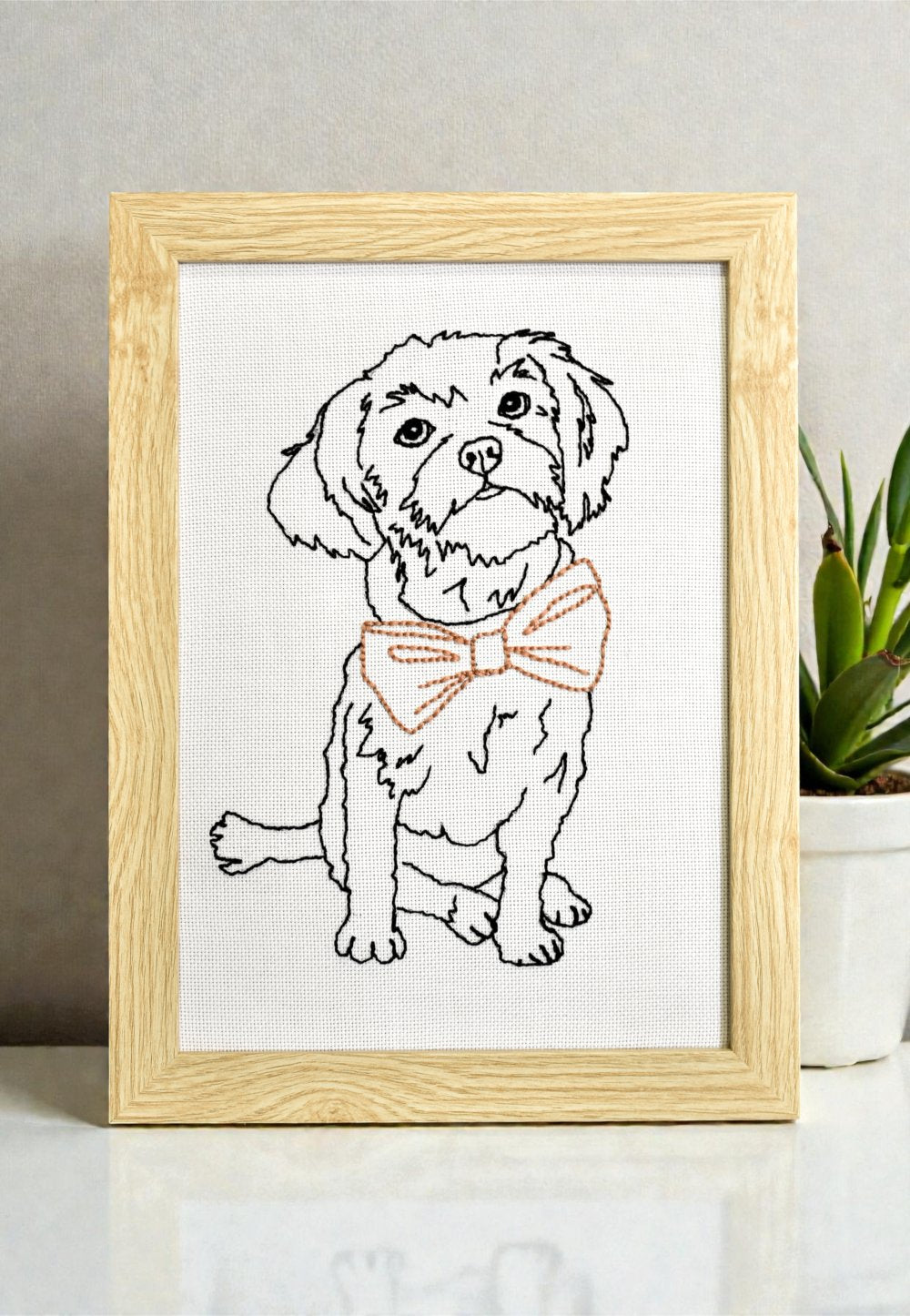 "Custom Pet frame"- Embroidery