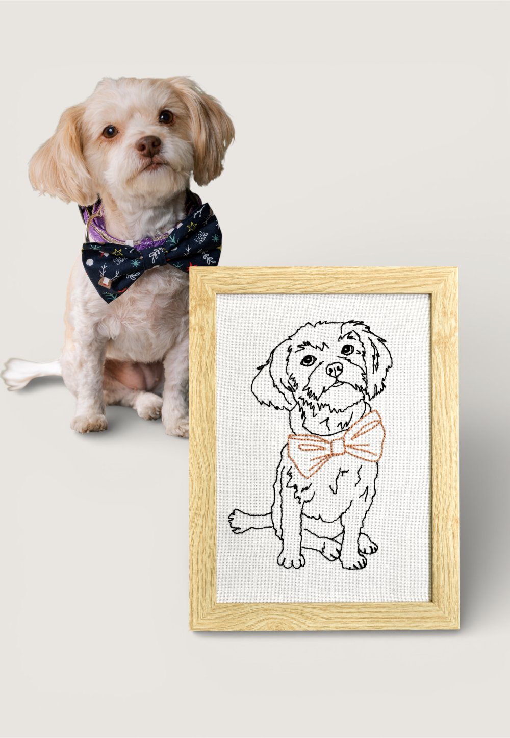 "Custom Pet frame"- Embroidery