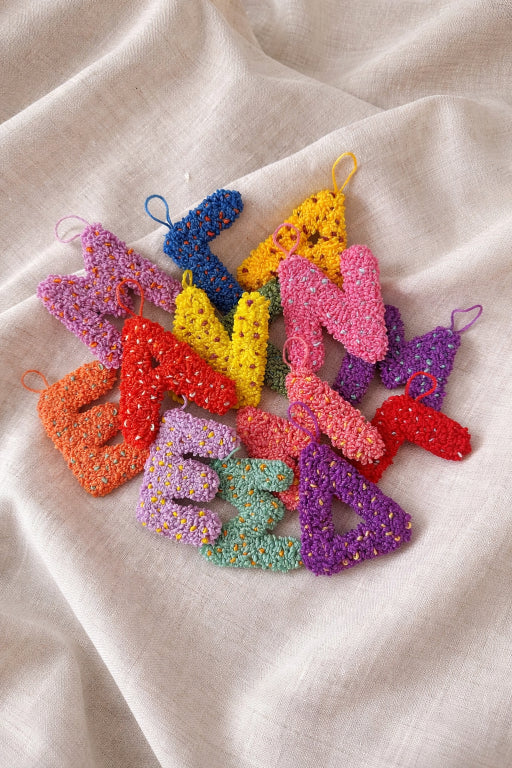 Monogram Letters - Punch needle