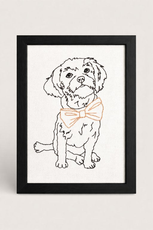"Custom Pet frame"- Embroidery