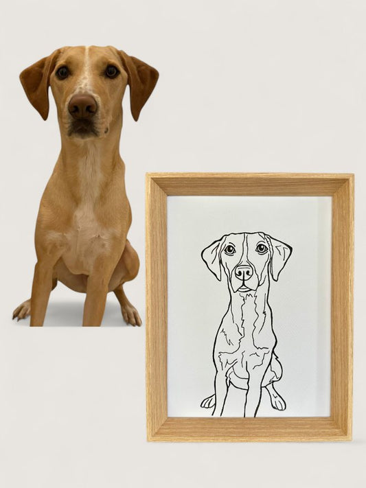 "Custom Pet Frame" - Handpainted