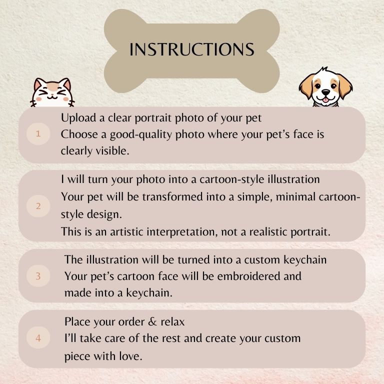 Keychain - "Pet Portrait"