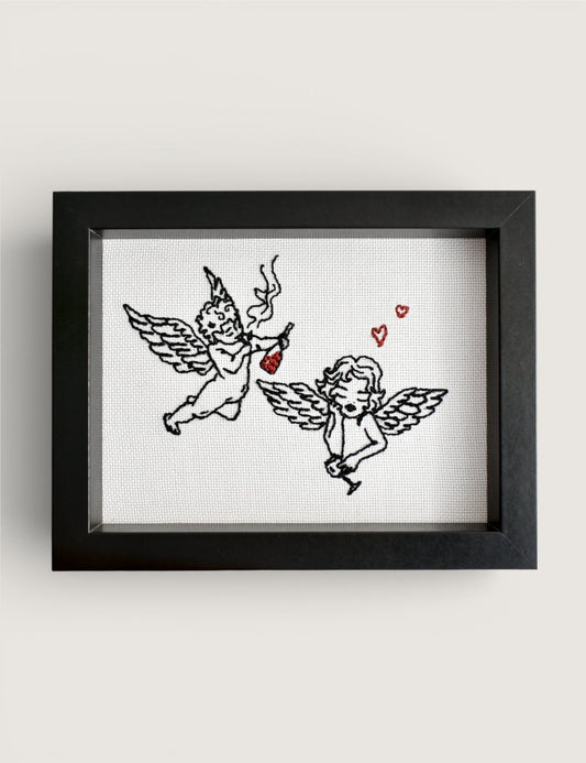 "Angels off Duty"- Embroidery